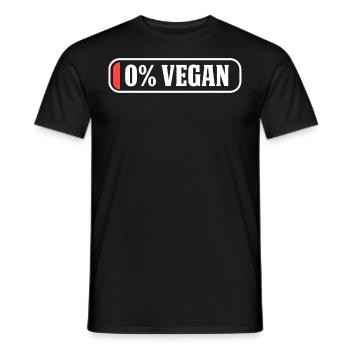 Végétalien végétalien - T-shirt homme - noir - Devant - AI Model Male 178 light (178cm)