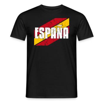 Idée cadeau Espagne - T-shirt homme - noir - Devant - AI Model Male 178 light (178cm)
