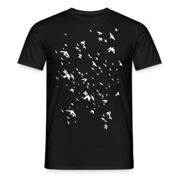 liberté liberté oiseaux oiseau voegel oiseau 2reborn w - T-shirt homme - noir - Devant - AI Model Male 178 light (178cm)