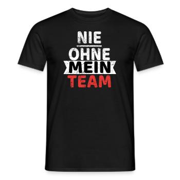 team beste - Männer T-Shirt - Schwarz - Vorne - AI Model Male 178 light (178cm)