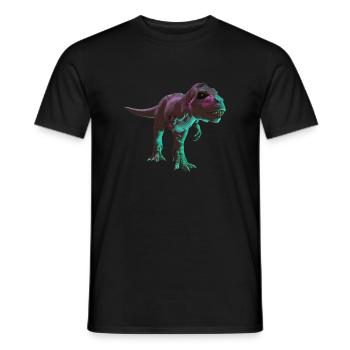 Dinosaures dinosaures Raptor - T-shirt homme - noir - Devant - AI Model Male 178 light (178cm)