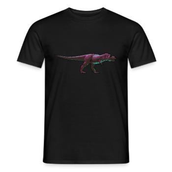 Dinosaures dinosaures Raptor - T-shirt homme - noir - Devant - AI Model Male 178 light (178cm)