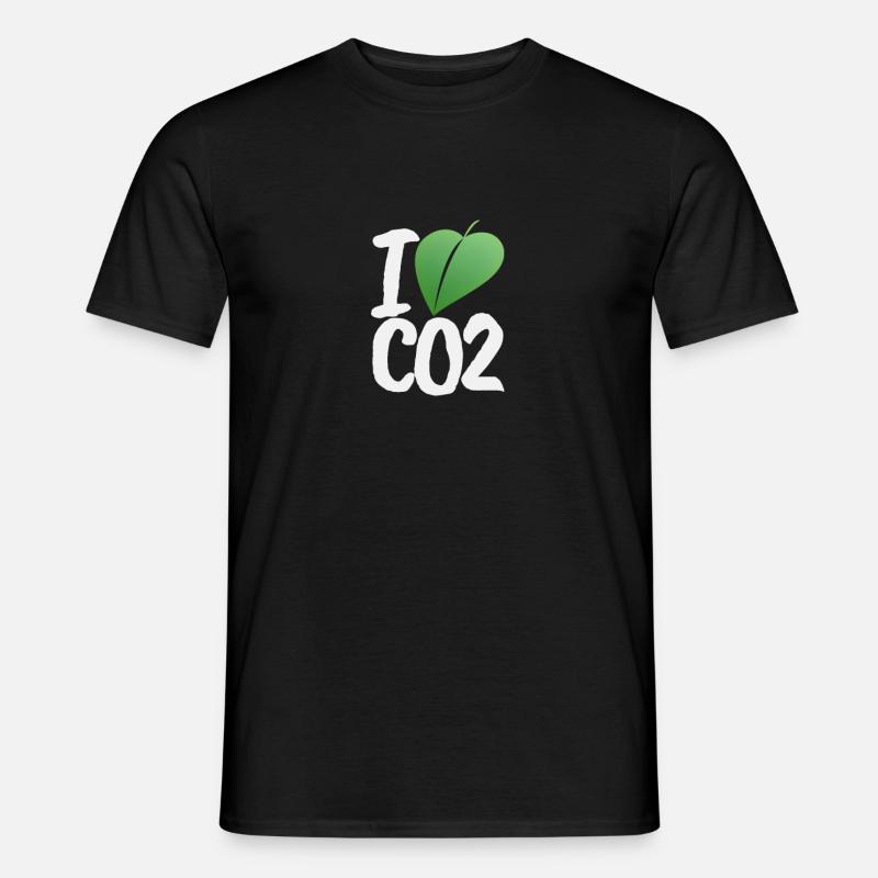 I Love CO2 - Männer T-Shirt - Schwarz