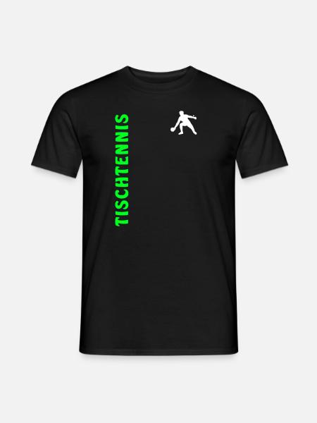 Tischtennis - Männer T-Shirt - Schwarz