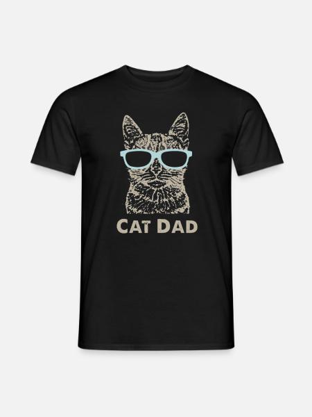 Cat Dad - Men's T-Shirt - black
