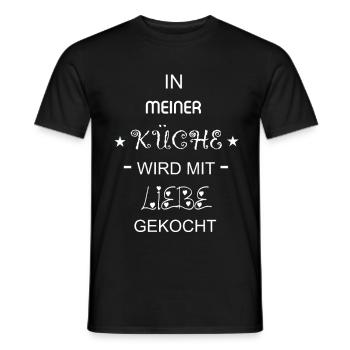 koch - Männer T-Shirt - Schwarz - Vorne - AI Model Male 178 light (178cm)