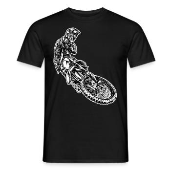 Whip Whipping Motocross Supermoto Supermotard - T-shirt homme - noir - Devant - AI Model Male 178 light (178cm)