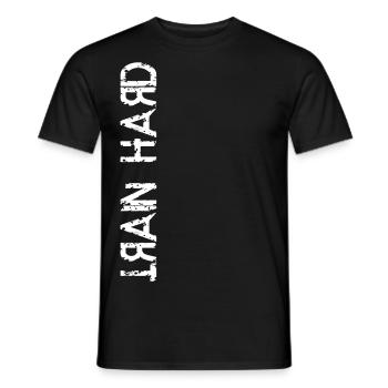 TRAIN HARD gym design gym cadeau cool - T-shirt homme - noir - Devant - AI Model Male 178 light (178cm)