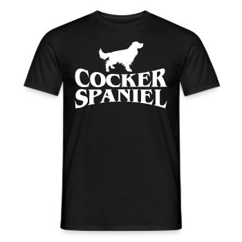 Cocker Spaniel - Men's T-Shirt - black - Front - AI Model Male 178 light (178cm)