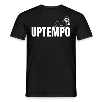 Raver / Rave / Gabber / Speedcore Raver Uptempo - T-shirt homme - noir - Devant - AI Model Male 178 light (178cm)