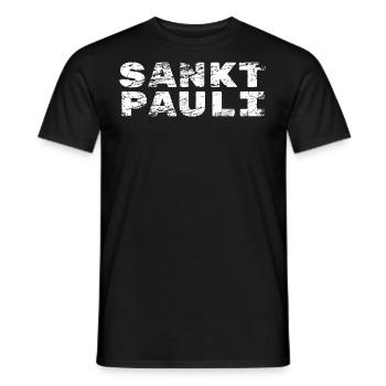 st paulianer st pauli design - Männer T-Shirt - Schwarz - Vorne - AI Model Male 178 light (178cm)