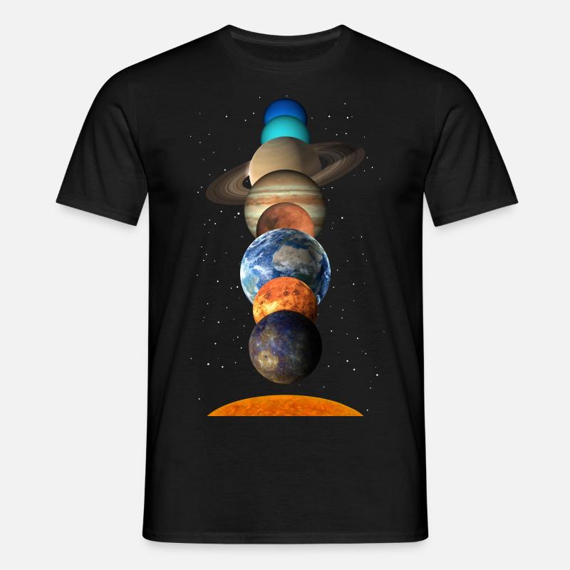 Solar system - Men's T-Shirt - black