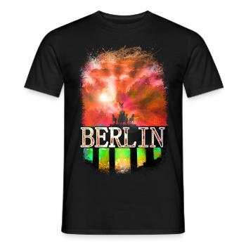 Crazy Berlin - Men's T-Shirt - black - Front - AI Model Male 178 light (178cm)