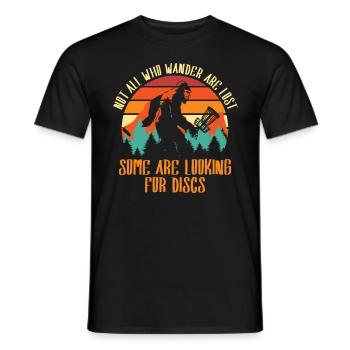 Quelques disques de recherche pour les disc-golfeurs - T-shirt homme - noir - Devant - AI Model Male 178 light (178cm)