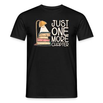 Only one chapter left for book lovers - Men's T-Shirt - black - Front - AI Model Male 178 light (178cm)