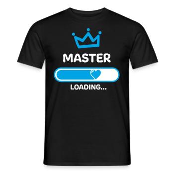 Master Studies Study Congratulations - Men's T-Shirt - black - Front - AI Model Male 178 light (178cm)