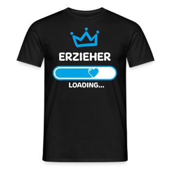 Erzieher Ausbildung Geschenkideen - Männer T-Shirt - Schwarz - Vorne - AI Model Male 178 light (178cm)