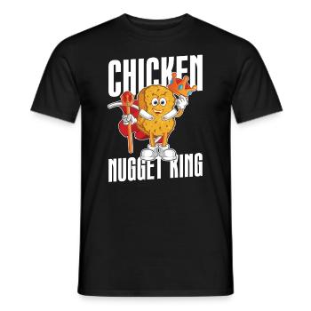 Poulet Nugget King Nugget Lovers Poulet - T-shirt homme - noir - Devant - AI Model Male 178 light (178cm)