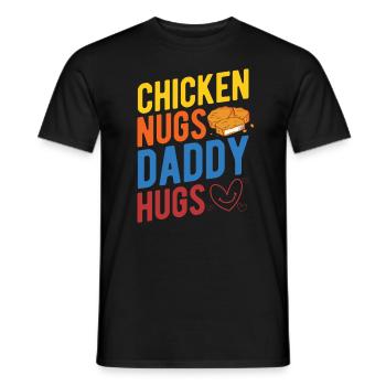 Nugs de poulet Daddy Nugget Lover Nuggets de poulet Nuggets - T-shirt homme - noir - Devant - AI Model Male 178 light (178cm)