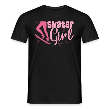 Skater girls pour skateboarders - T-shirt homme - noir - Devant - AI Model Male 178 light (178cm)