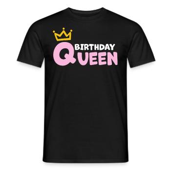 Cadeau d’anniversaire de la reine de la Couronne - T-shirt homme - noir - Devant - AI Model Male 178 light (178cm)