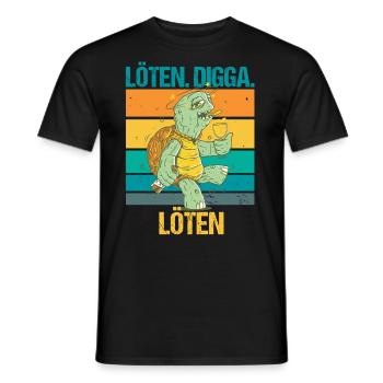 Löten Digga löten Biertrinker auf Sauftour - Männer T-Shirt - Schwarz - Vorne - AI Model Male 178 light (178cm)