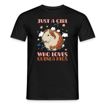 Juste une fille qui - T-shirt homme - noir - Devant - AI Model Male 178 light (178cm)