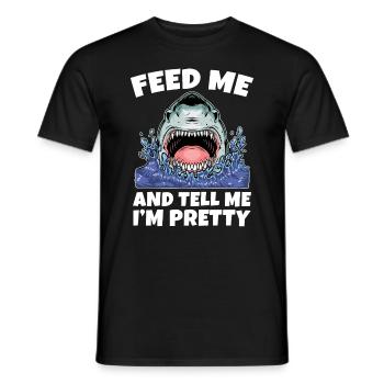Nourrissez-moi et dites-moi que je pour - T-shirt homme - noir - Devant - AI Model Male 178 light (178cm)