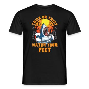 Sucré ou aigre prendre soin de vos pieds pour - T-shirt homme - noir - Devant - AI Model Male 178 light (178cm)