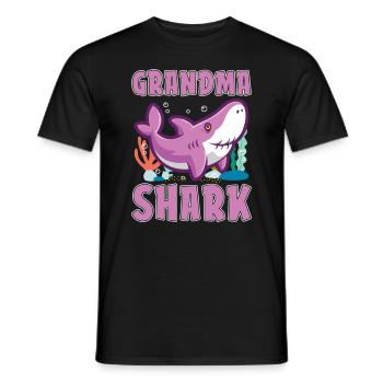 Grand-mère requins pour les amoureux des requins et la marine - T-shirt homme - noir - Devant - AI Model Male 178 light (178cm)
