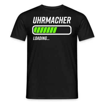 Uhrmacher Loading Ladebalken - Männer T-Shirt - Schwarz - Vorne - AI Model Male 178 light (178cm)