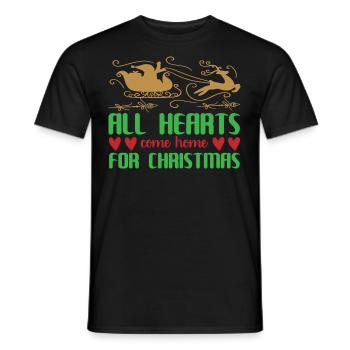 Merry Christmas - Men's T-Shirt - black - Front - AI Model Male 178 light (178cm)