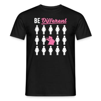 Be Different For Belly Dancer - Men's T-Shirt - black - Front - AI Model Male 178 light (178cm)