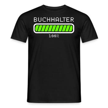 Buchhalter Buchhaltung Geschenkidee - Männer T-Shirt - Schwarz - Vorne - AI Model Male 178 light (178cm)