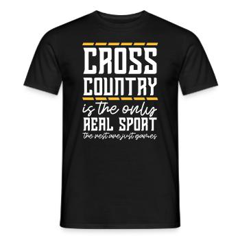 Land Run Real Sport Runner Trail Run - T-shirt homme - noir - Devant - AI Model Male 178 light (178cm)