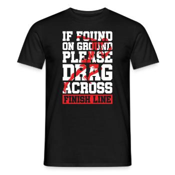 À propos de The Finish Line Cross Country Running Xc Run - T-shirt homme - noir - Devant - AI Model Male 178 light (178cm)