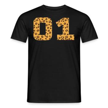 01 - Team - Team Sports - Team - Crew - Men's T-Shirt - black - Front - AI Model Male 178 light (178cm)