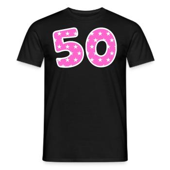 Numéro 50 - T-shirt homme - noir - Devant - AI Model Male 178 light (178cm)
