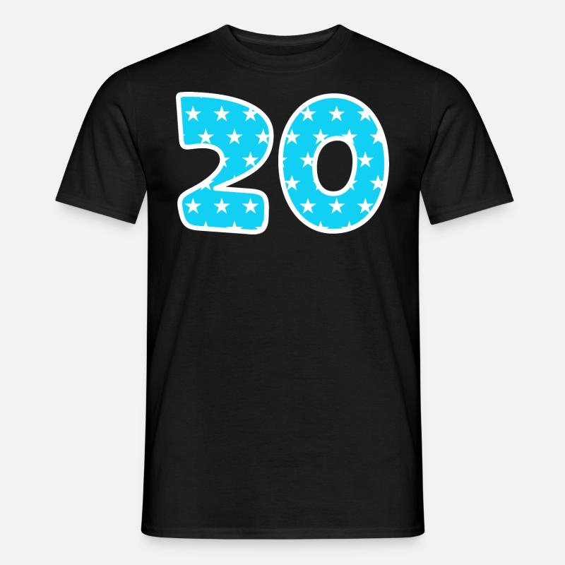 Number 20 - Men's T-Shirt - black