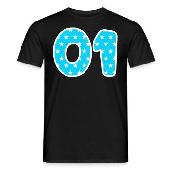 Équipe - 01 - T-shirt homme - noir - Devant - AI Model Male 178 light (178cm)