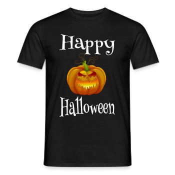Citrouille Joyeux Halloween - T-shirt homme - noir - Devant - AI Model Male 178 light (178cm)