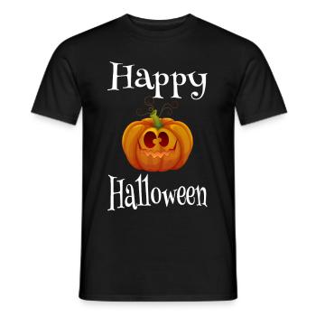 Citrouille Joyeux Halloween - T-shirt homme - noir - Devant - AI Model Male 178 light (178cm)
