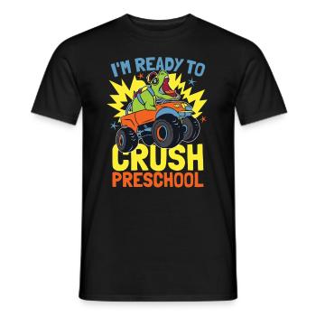 Ich Bin Bereit, Den Preschool Monster Truck Zu - Männer T-Shirt - Schwarz - Vorne - AI Model Male 178 light (178cm)