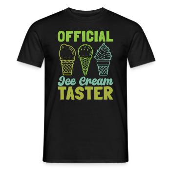 Official - Men's T-Shirt - black - Front - AI Model Male 178 light (178cm)