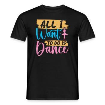 Alles, Was Ich Tun Möchte, Ist - Männer T-Shirt - Schwarz - Vorne - AI Model Male 178 light (178cm)