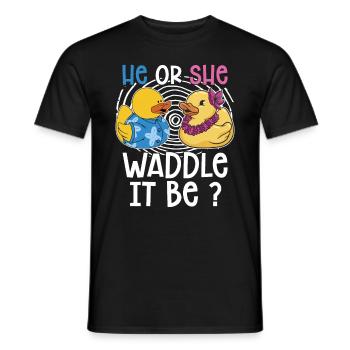 He or she waddles It Being? - Men's T-Shirt - black - Front - AI Model Male 178 light (178cm)