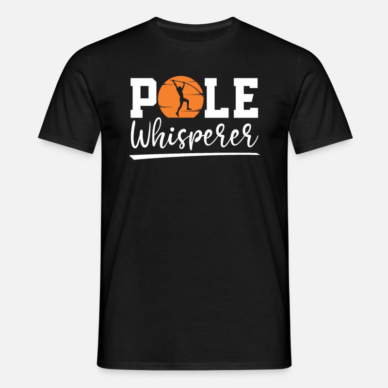 Stabflüsterer Stabhochsprung Stabspringen - Männer T-Shirt - Schwarz