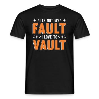 Es Ist Nicht Meine Schuld, Dass Ich Gerne - Männer T-Shirt - Schwarz - Vorne - AI Model Male 178 light (178cm)