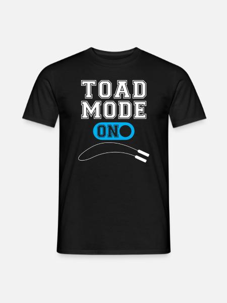 Krötenmodus Beim Springseil Springseiltraining - Männer T-Shirt - Schwarz