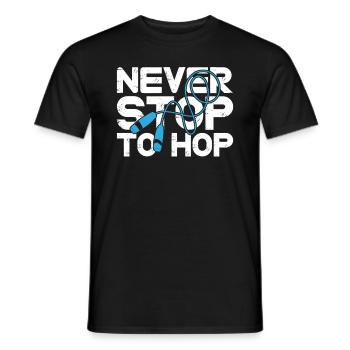 Never Stop To Hope Skipping Rope Skipping Rope - Men's T-Shirt - black - Front - AI Model Male 178 light (178cm)